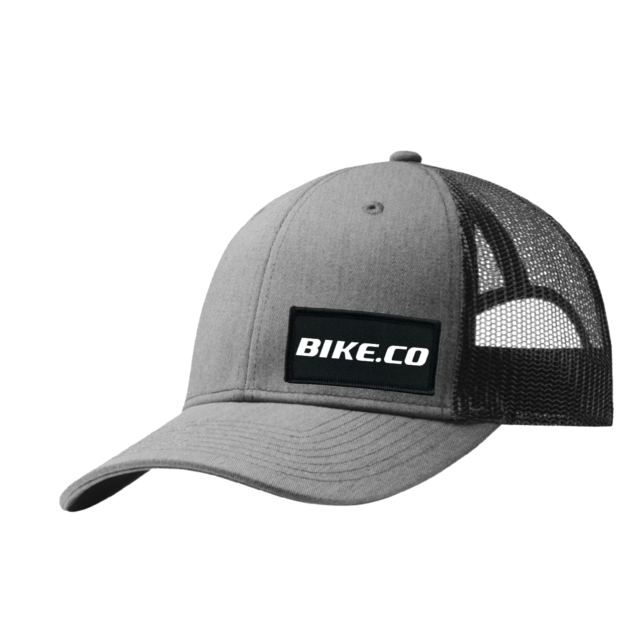 Woven Snapback Trucker Hat Heather Gray/Black